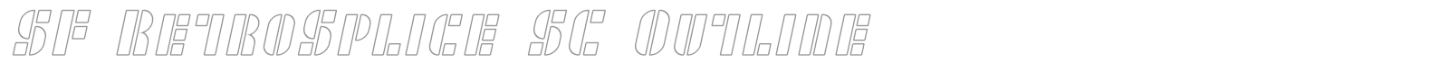 SF Retrosplice font preview